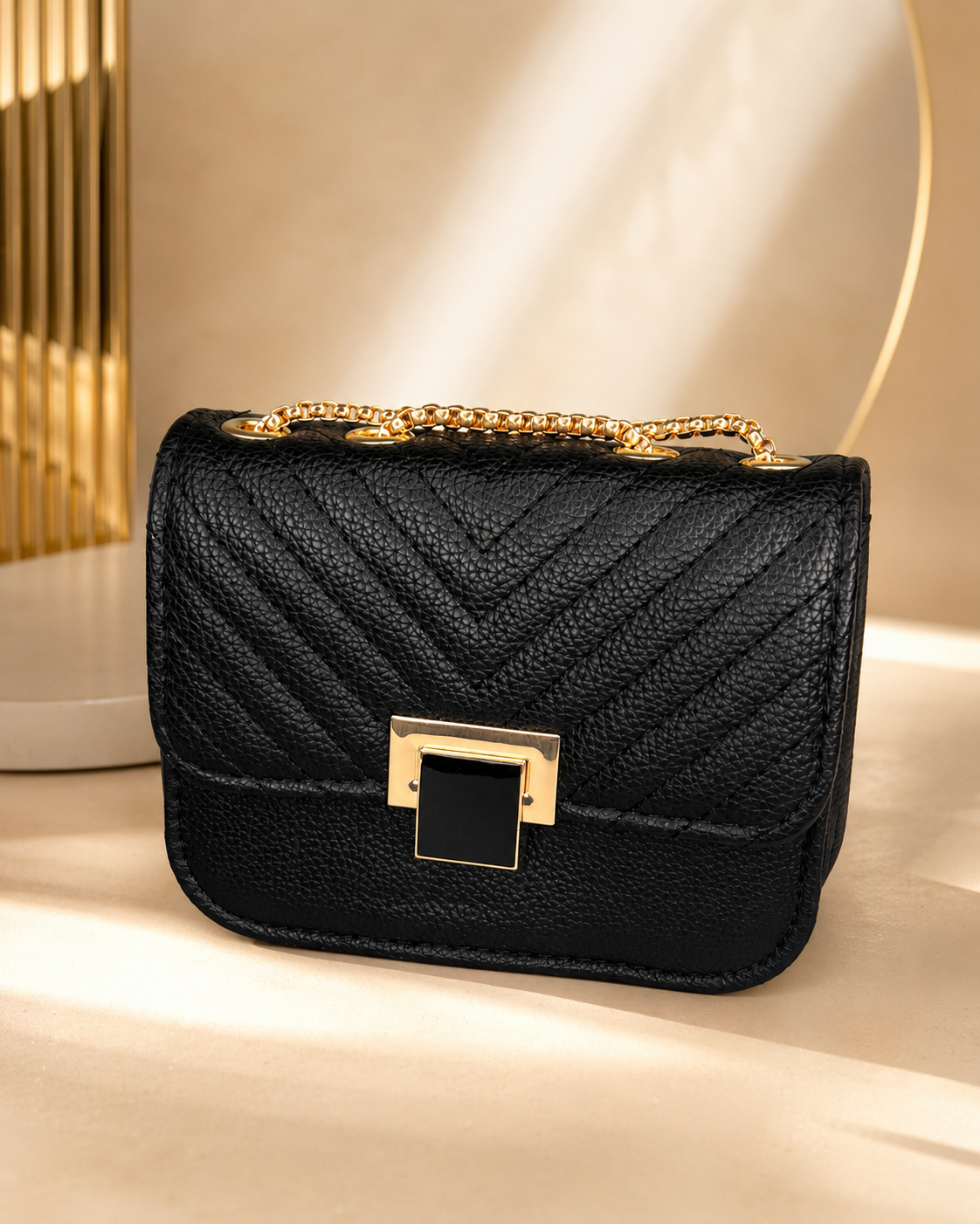Cartera royal black mediana